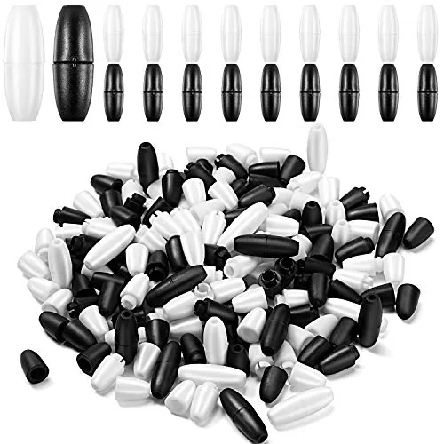 100 Pcs Breakaway Clasps for Necklace, Black White Bracelet Clasps