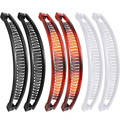 6 Pcs Banana Clip Hair Clincher Combs