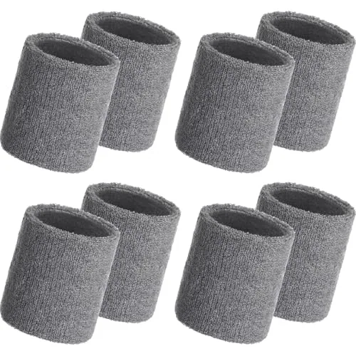 8 Pack Wrist Sweatbands Sports Wristbands