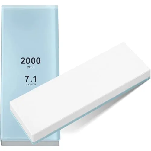 2000# Glass Whetstone Knife Sharpening Stone, 2 3/4 in W x 8 3/4 in L