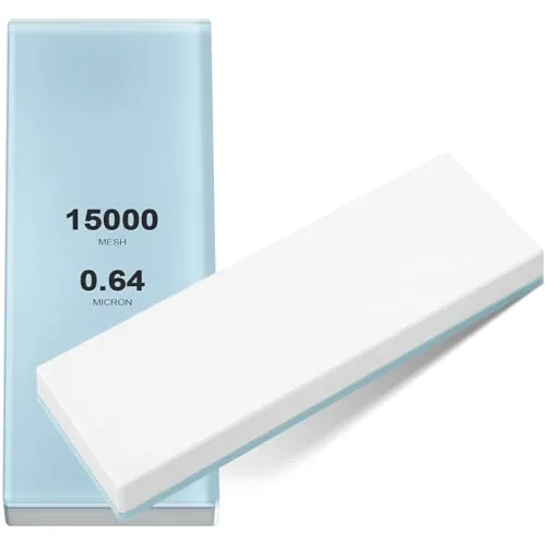 15000# Glass Whetstone Knife Sharpening Stone, 2 3/4 in W x 8 3/4 in L