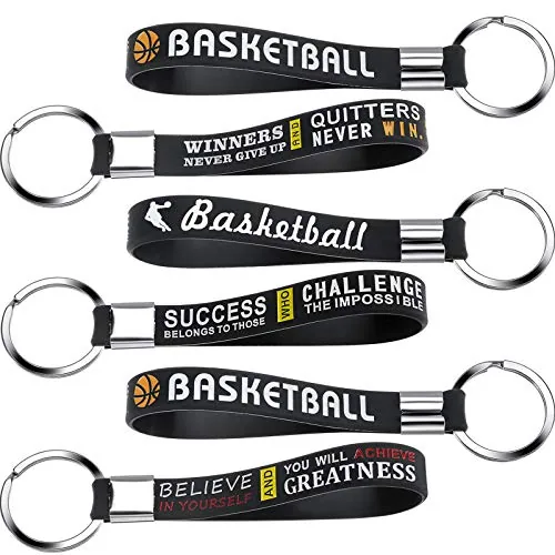 24 Pieces Basketball Wristlet Keychain Basketball Senior Night Gifts