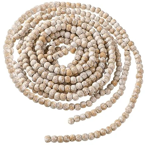 16 Feet Wood Bead Garland Christmas Tree