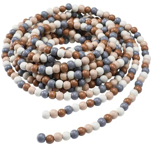 16 Feet Wood Bead Garland Christmas Tree
