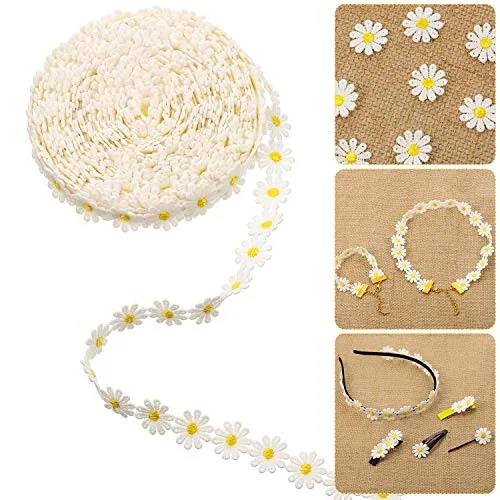 Daisy Ribbon DIY Daisy Flower Trims Decorating Lace Trims Sun Flower DIY