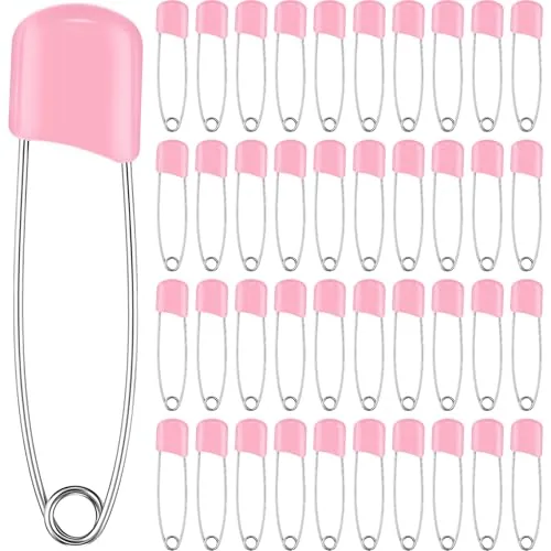 100 Pcs Large Safety Pins for Clothes,with Bag