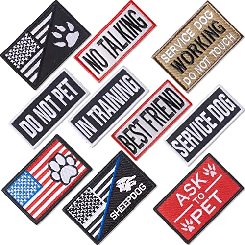 10 Pcs Service Dog Patch Ask to Do Pet Patch