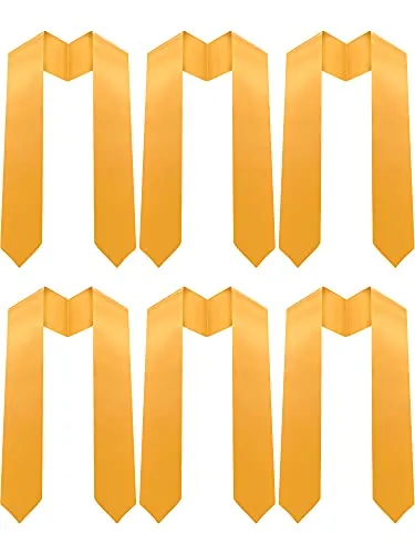 6 Pieces Graduation Stole Sash Class of 2026 Unisex Adult Honor Stole