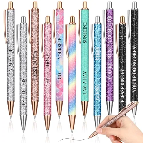11 Pcs Funny Pens for Coworkers, swear Word Pens