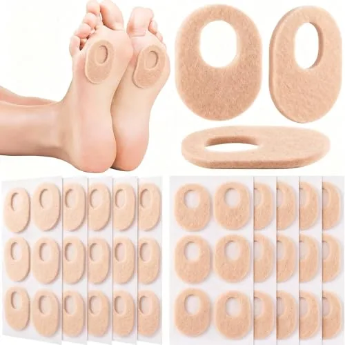 60 Pcs Callus Corn Pads for Feet, Oval Foot Pads