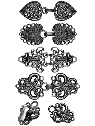 4 Pcs Vintage Sweater Swirl Cape Cloak Clips for Women