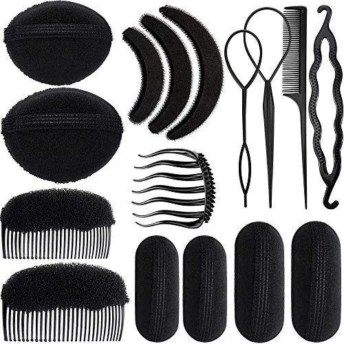 16 Pcs Hair Bump Sponge Volume Insert Styling Tools for Women