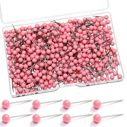 500 Pcs Map Push Pins Round Thumb Tack