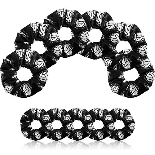 12 Pcs Volleyball Scrunchies Hair Ties for Girls