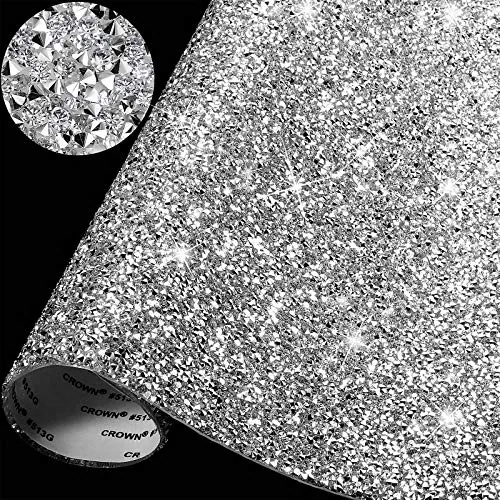 Bling Rhinestones Sticker Sheet 13.78 in x 11.02 in Crystal Self Adhesive
