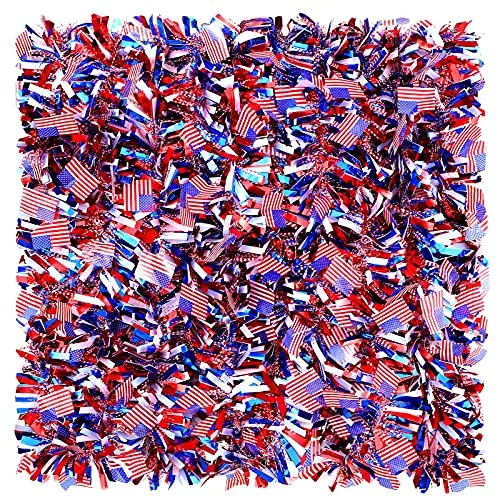 6 Pcs 39.4 Feet 4th of July Decoration America Red White Blue 250th