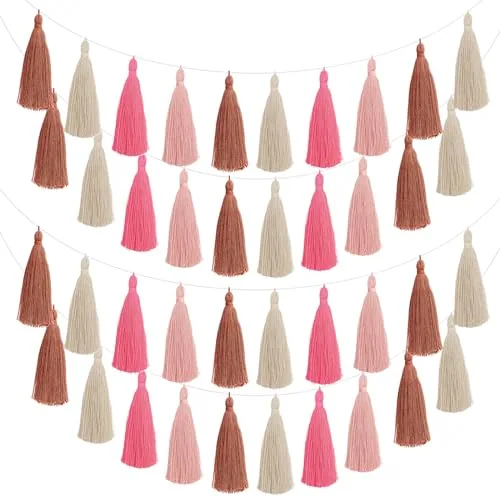 4 Pieces Tassel Garland for Classroom Wall