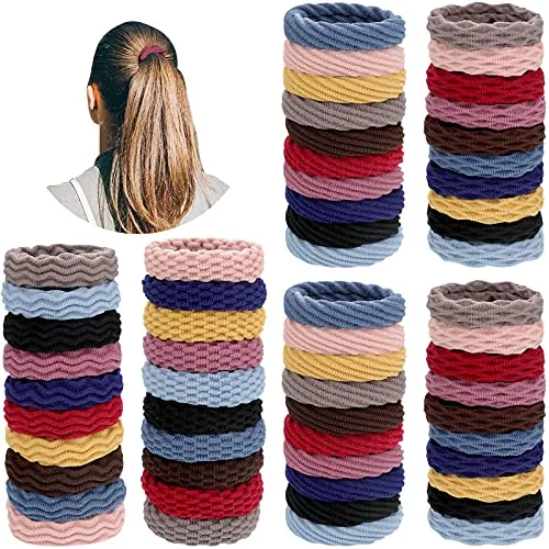 60 Pcs Seamless Hair Ties for Women Girl