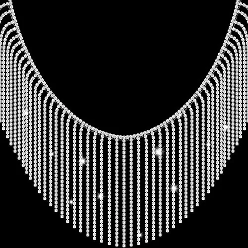 3 Yard Rhinestone Ribbon Tassel Chain Rhinestone Fringe Trim