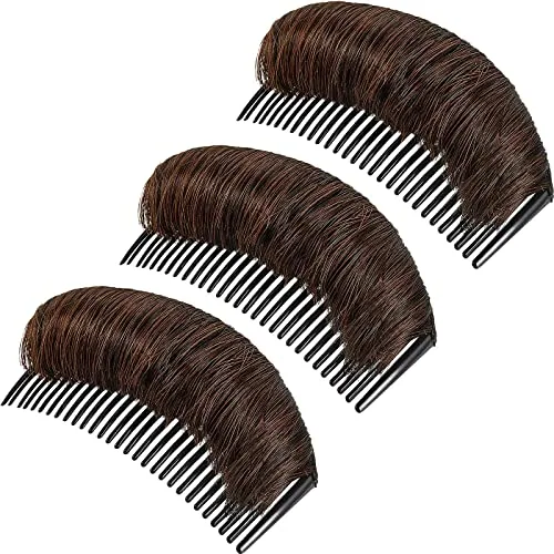 3 Pieces Invisible False Hair Clips, Increased Pad Bump It up Volume Hair