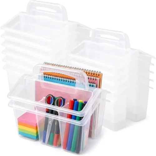 12 Pcs Classroom Storage Caddies Stackable Utility Caddy