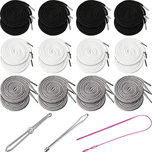 24 Pcs Replacement Drawstrings 59 Inch Waistband Cord 3 Tool
