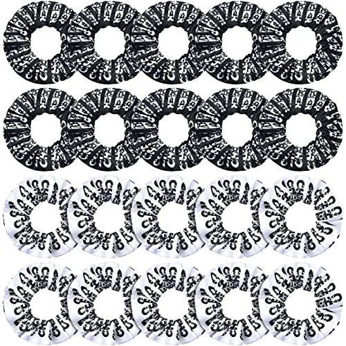 20 Pcs Sport Hair Scrunchies Gifts Sports Scrunchy Elastic Silk Satin