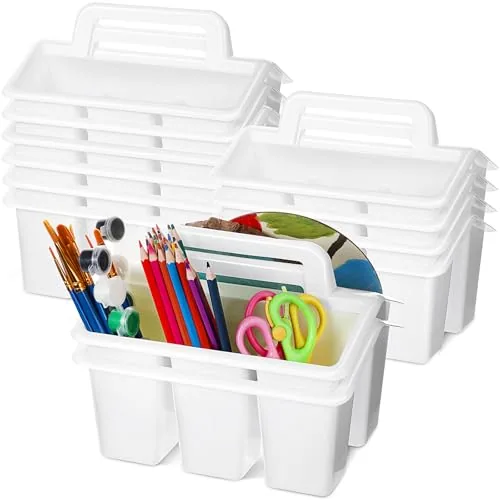 12 Pcs Classroom Storage Caddies Stackable Utility Caddy