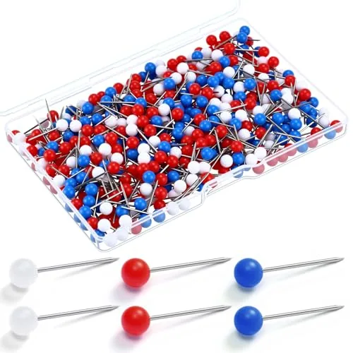 500 Pcs Map Push Pins Round Thumb Tack