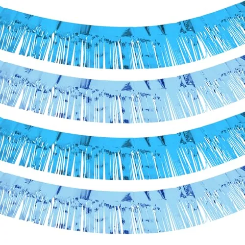 4 Pcs 40 Ft Metallic Fringe Garland-Tinsel