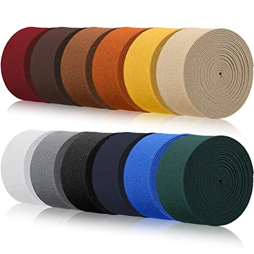 12 Rolls Elastic Band Stretch,1 Inch X 2.2 Yard