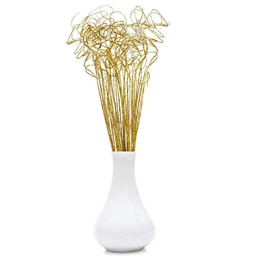 30 Pieces Curly Ting Branches Ting Glitter Branches Vase Filler Floral