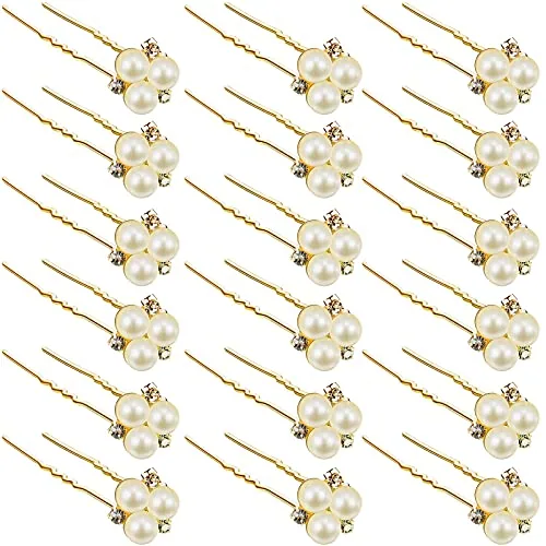 18 Pcs Pearl Hair Pins Wedding Brides Hair Accessorie
