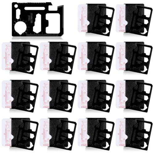 24 Sets Credit Card Multitool 11 in 1 Wallet Tool