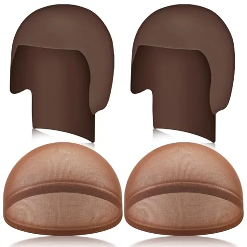 4Pcs Halloween Latex Bald Caps Costume