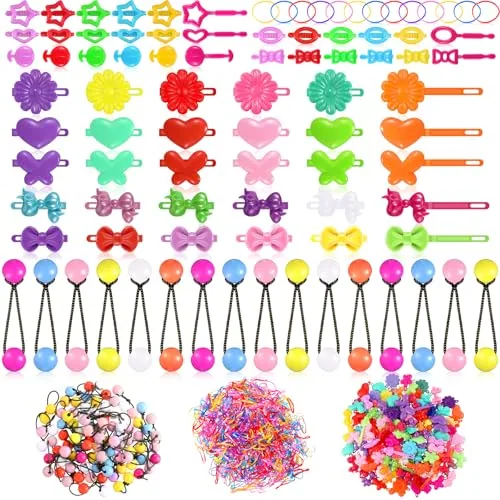 1184pcs Self Hinge Hair Barrettes for Girls, Kid Hair Accessories