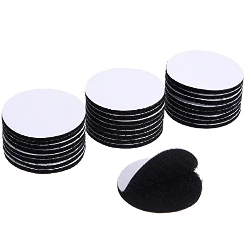 24 Pairs 2 Inch Referee Patch Hook and Loop Dots Self Adhesive