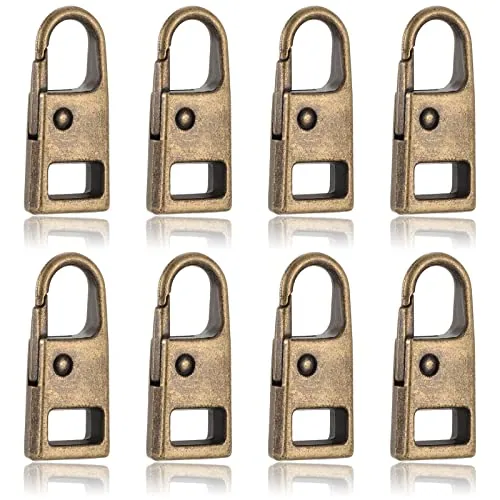 8Pcs Zips