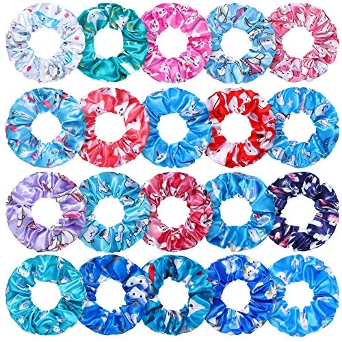 20 Pieces Dental Hygienist Gifts Dental Assistant Hair Scrunchies for