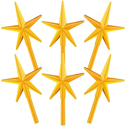 6 Pcs Ceramic Christmas Tree Star Replacement