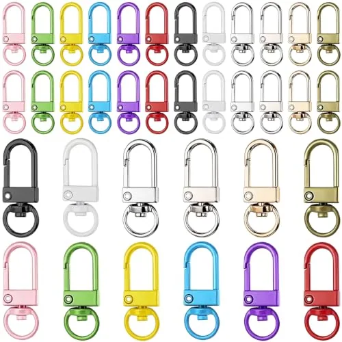 36 Pcs Dopamine Keychain Clasp Metal Lobster Claw