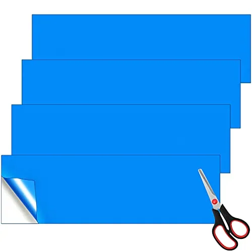 4 Pcs 23 x 5 Inch Vinyl Pool Repair Patch Kit Large Self-Adhesive PVC