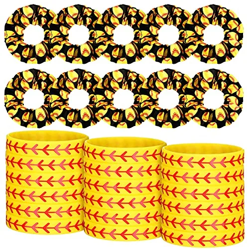 20 Pcs Softball Gifts for Team Softball Party Favors Include 10 pack Hair