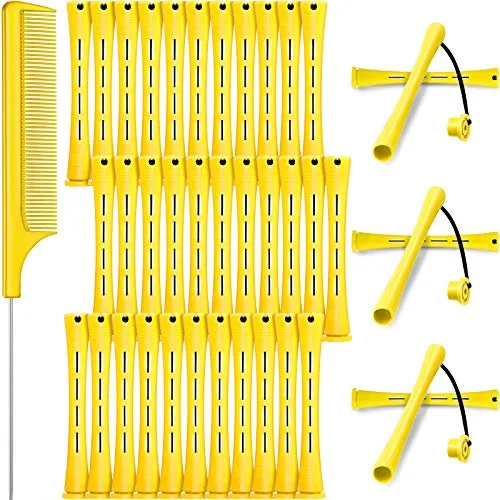 36 Pcs Perm Rods, Yellow, 0.28 Inch