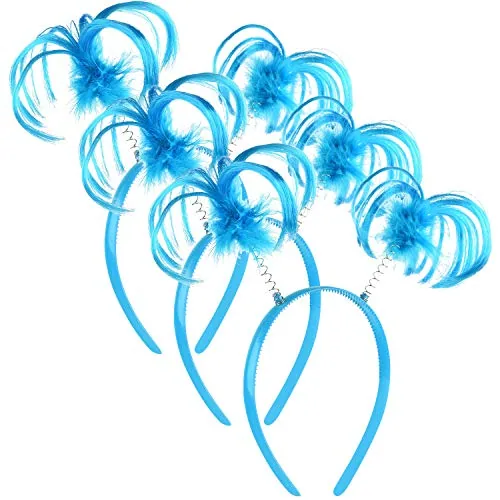 3 Pieces Feather Ponytail Headbands