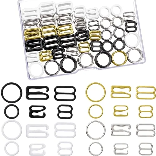 240 Pcs Bra Strap Slider Hooks Rings