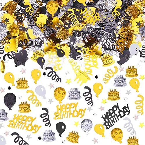 3000 Pcs Birthday Confetti Metallic Foil Party Decorations