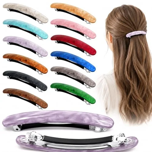 12 Pcs Hair Barrettes for Women