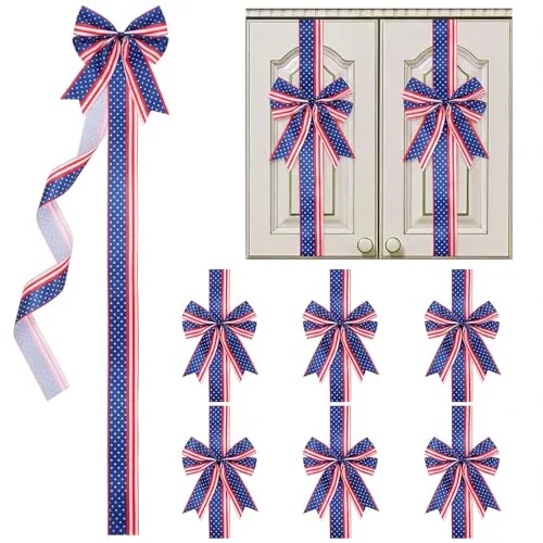 Christmas Cabinet Ribbons Kitchen Bow