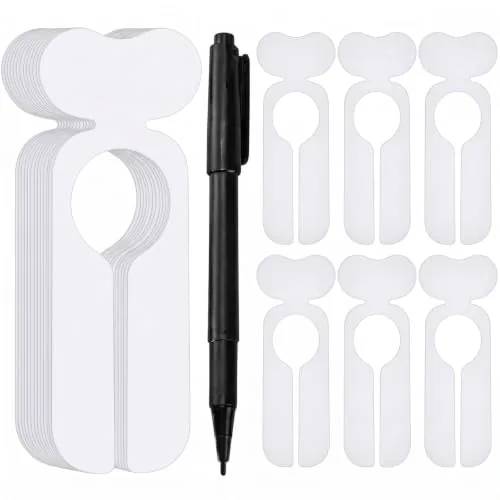 20 Pack Closet Dividers for Hanging Clothes Clothing Size Clothing Rack